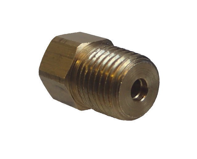 1/4" Inverted Flare X 1/4" MNPT Regulator Adapter Fitting | MB Sturgis 1 4 Male Pipe Thread X 1 4 Inverted